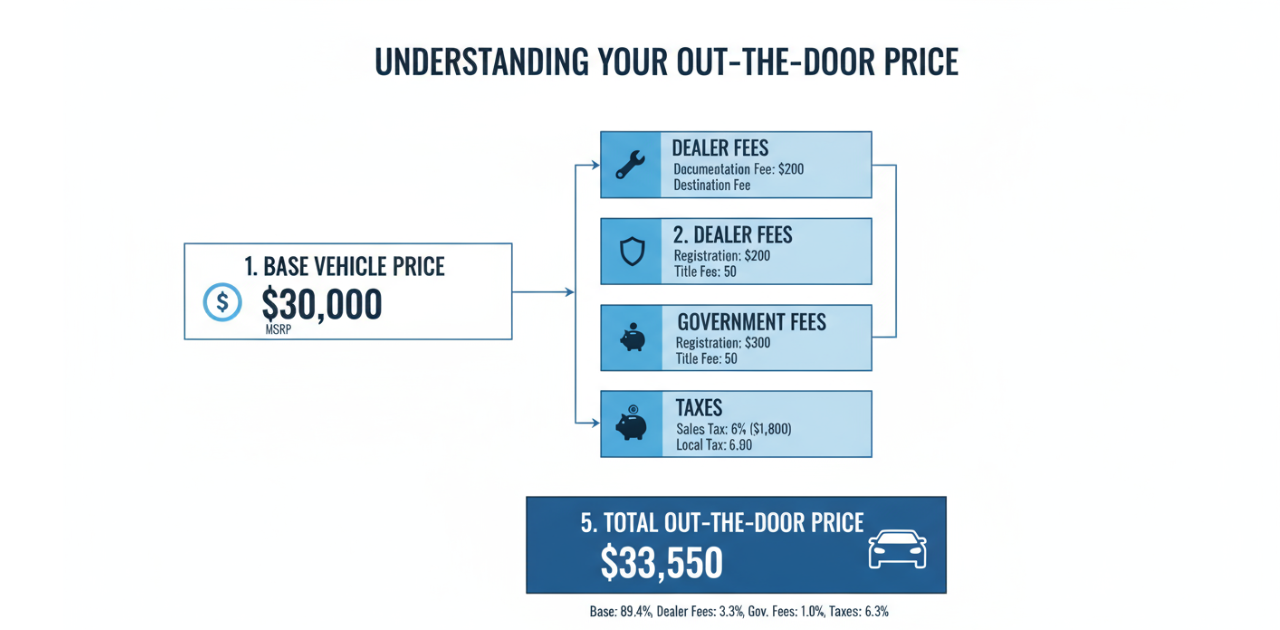 Buying your first new car, first-time car buyer tips, how to buy a new car, car buying guide for beginners, new car dealership tips,