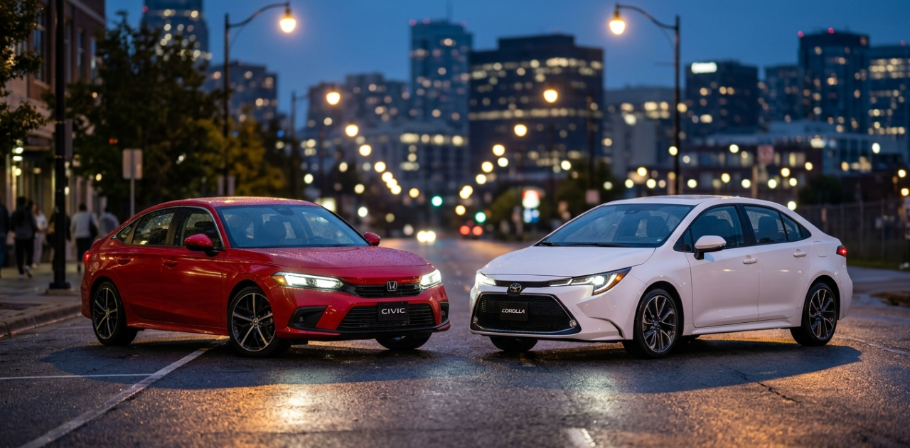 Honda Civic vs Toyota Corolla,Honda Civic vs Toyota Corolla which is better,Honda Civic vs Toyota Corolla comparison,Civic vs Corolla differences,Honda Civic vs Toyota Corolla fuel economy