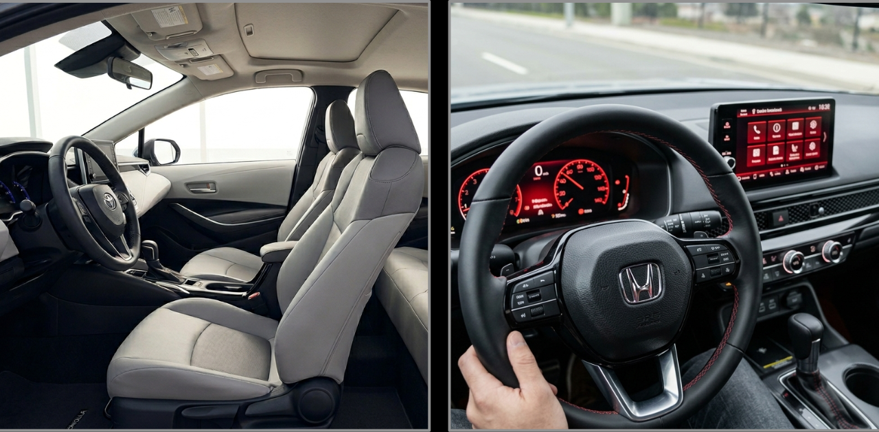 Honda Civic vs Toyota Corolla,Honda Civic vs Toyota Corolla which is better,Honda Civic vs Toyota Corolla comparison,Civic vs Corolla differences,Honda Civic vs Toyota Corolla fuel economy